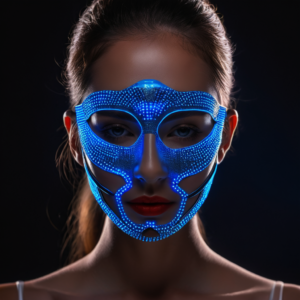 LED Lichttherapie Gesichtsmaske – Rot/Blau Anti-Aging